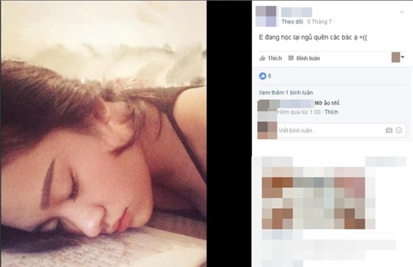 Đang học, ngủ quên rồi bị chụp lén đấy các bạn ạ. (Ảnh: Internet)
