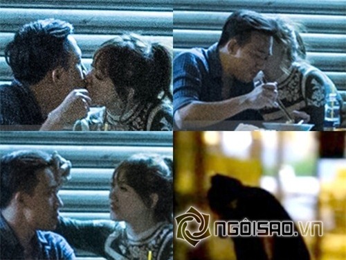 Trấn Thành và Hari Won hôn nhau 4