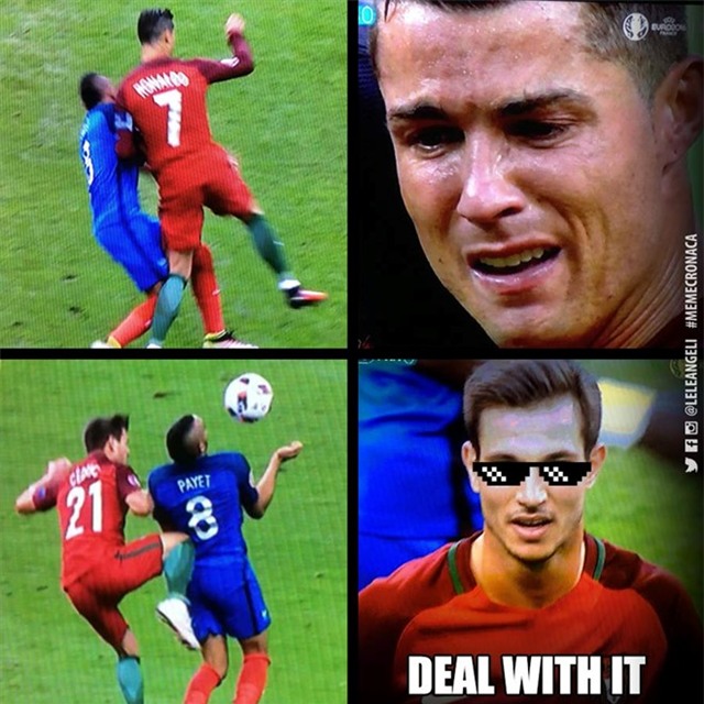 Anh vui ve chu buom dau tren mat Ronaldo hinh anh 8