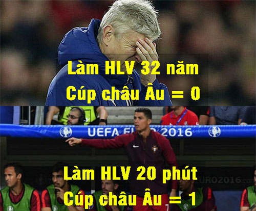 Ảnh chế Euro: Messi khóc nức nở nhìn Ronaldo đoạt cúp - 1