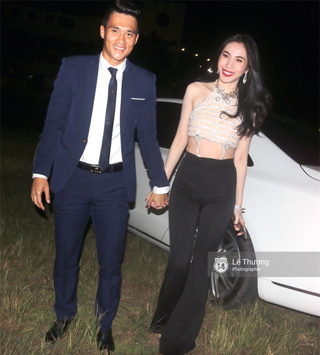 Nửa đêm, Công Vinh dắt Thủy Tiên đi xem chung kết Euro 2016 - Ảnh 2.