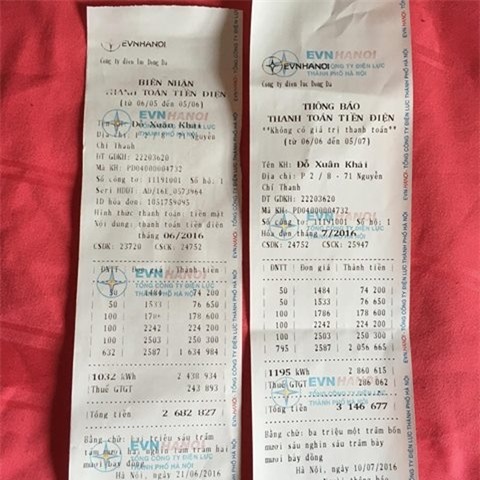 dan lai phat sot vi hoa don tien dien hinh anh 1