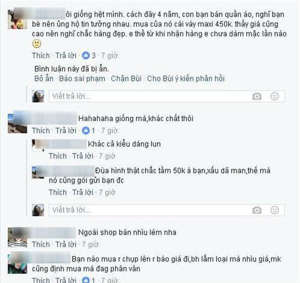 Đặt mua váy online của bạn, cô gái vẫn nhận