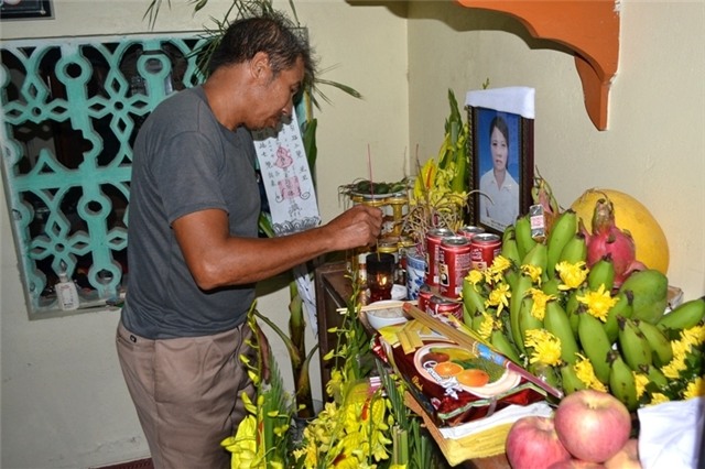 Ông Tuấn đau xót trước sự ra đi đột ngột của con gái. Ảnh: T.G