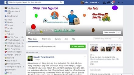 Trường và Huy khai thường lên facebook “Ship tìm người, người tìm ship” nhận chuyển hàng hóa cho người có nhu cầu để lừa đảo.