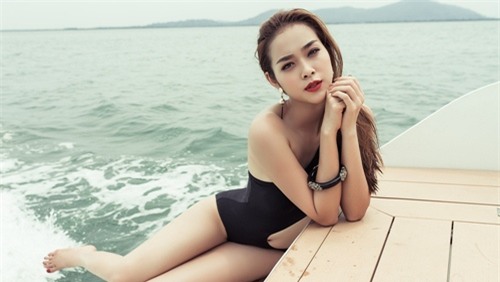 diep bao ngoc tu tin khoe vong eo 58cm voi bikini - 7