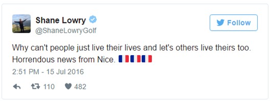 Xúc động hình ảnh golf thủ đội mũ tưởng niệm các nạn nhân vụ thảm sát ở Nice - Ảnh 4.