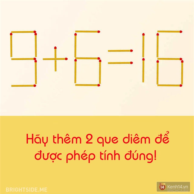 10 câu đố di chuyển que diêm chỉ người có IQ cao mới giải được - Ảnh 2.