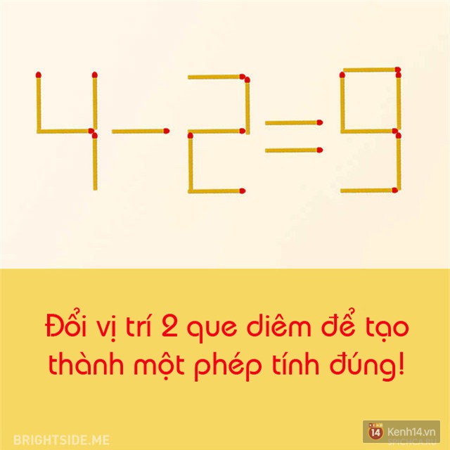 10 câu đố di chuyển que diêm chỉ người có IQ cao mới giải được - Ảnh 3.
