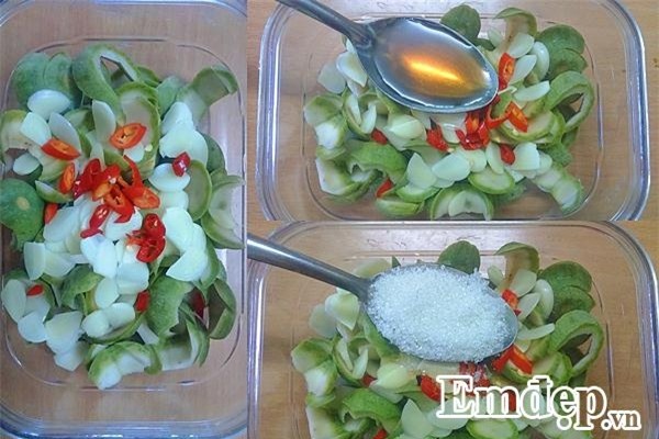 Lạ miệng với thịt ba chỉ luộc cuộn sấu dầm mắm ớt