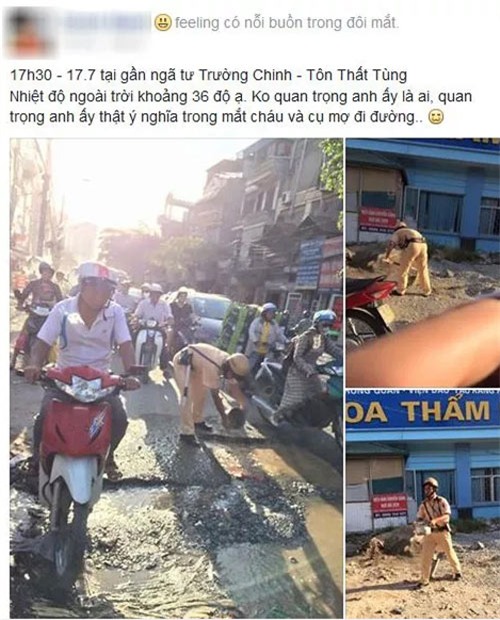 hanh dong bat ngo cua csgt duoi nang nong gay sot mang - 1