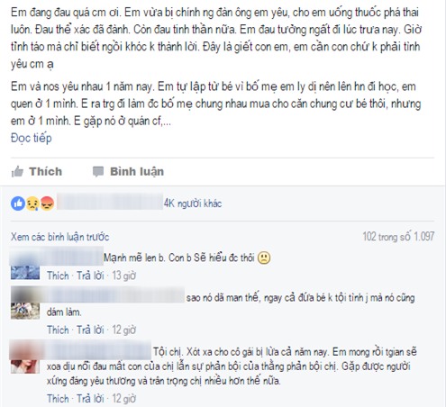 cô gái bị lừa uống thuốc phá thai