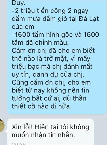 Nhiếp ảnh chụp cưới kêu trời vì chú rể chê xấu, không trả tiền nhưng vẫn cầm hết ảnh - Ảnh 11.