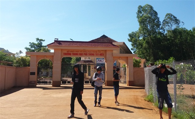 Trường THPT Tây Hiếu, nơi Hùng theo học