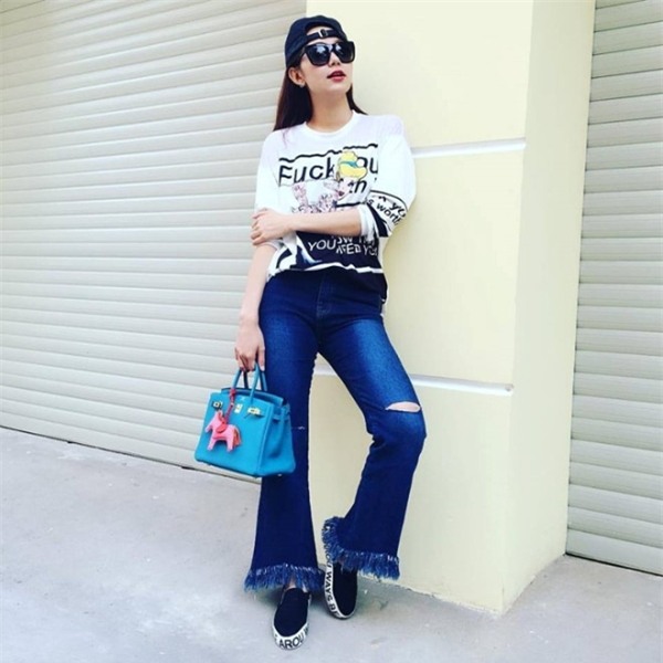 Minh Hang goi y 4 mau quan jeans khong the thieu ngay he hinh anh 8