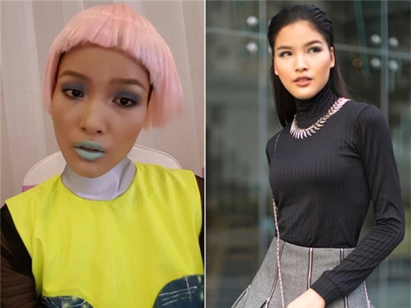 Nếu mục đích của việc make-over nhằm khiến người ta không nhận ra bạn, thay vì làm bạn đẹp lên thì Chà Mi quả thực đã thành công với diệnmạo môi xanh tóc hồng.