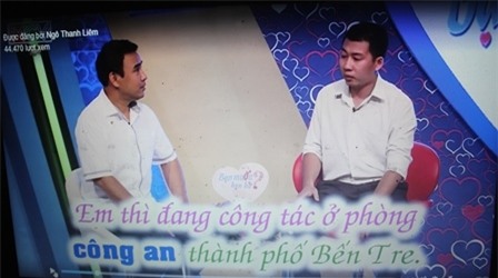 Chương trình truyền hình thực tế Nguyên tự giới thiệu mình đang công tác ở cơ quan công an