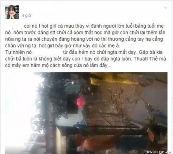 Lộ clip đánh người lớn, Thúy Vi giải thích: Mình chỉ tiện tay cầm nón bảo hiểm đánh cô tầm 10 cái - Ảnh 2.