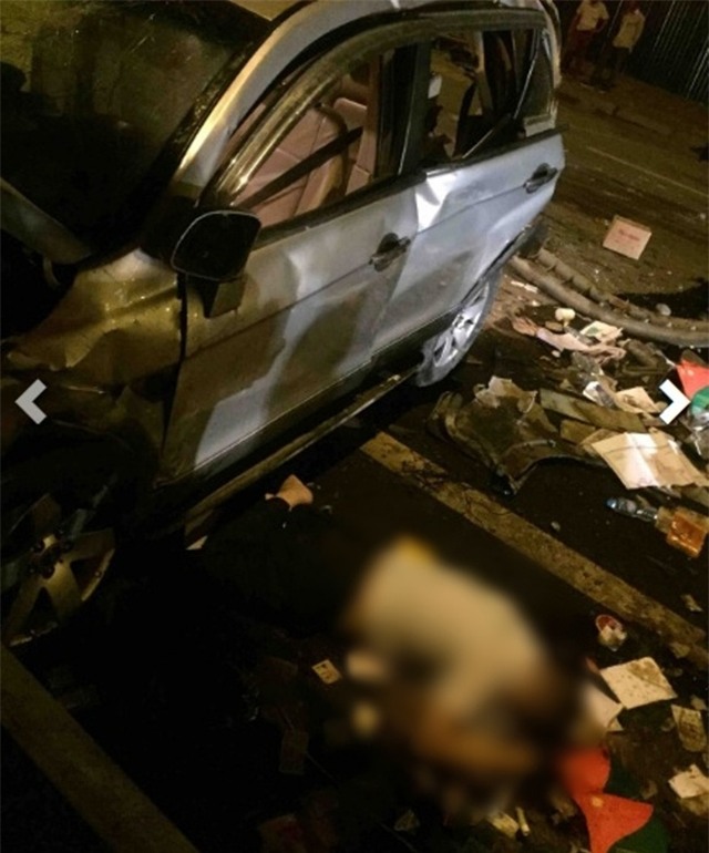 Hà Nội: Nam thanh niên lao ô tô từ trên cầu Thanh Trì xuống đất tử vong - Ảnh 2.