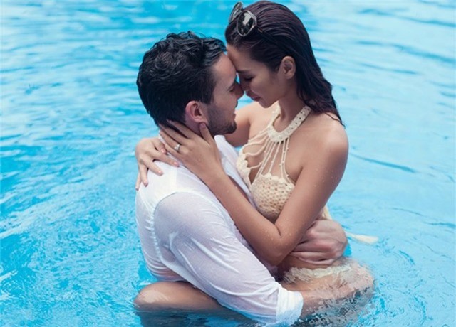 Hà Anh diện bikini chụp ảnh cưới cùng chồng Tây - Ảnh 7.