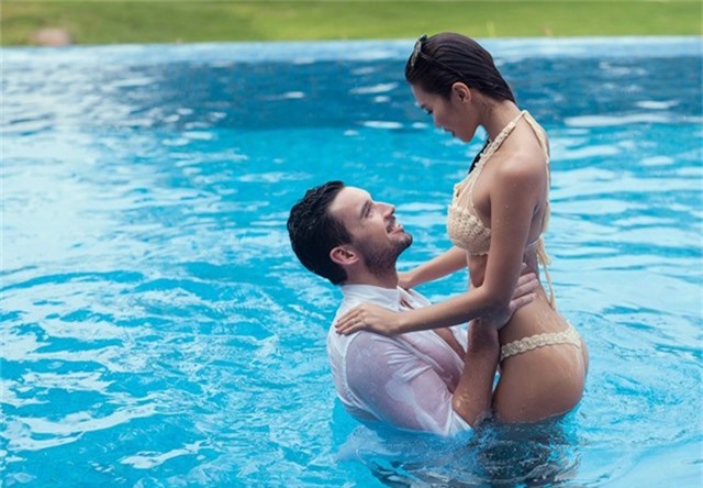 Hà Anh diện bikini chụp ảnh cưới cùng chồng Tây - Ảnh 8.