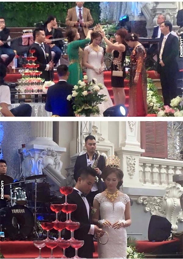 Choáng với với những đám cưới chẳng có gì ngoài vàng