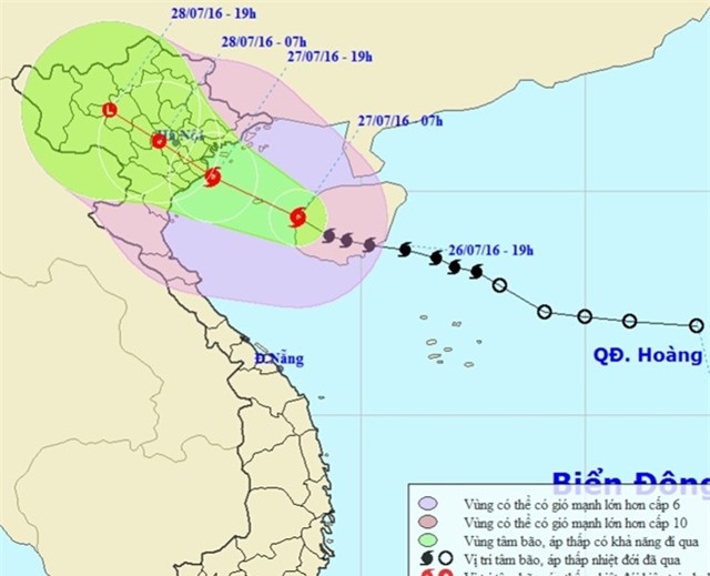 Bao Mirinae manh cap 9, huong vao Hai Phong-Thanh Hoa hinh anh 1