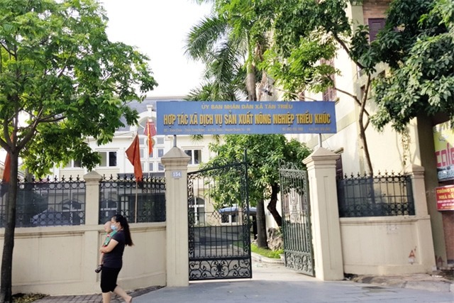 Trụ sở HTX Triều Khúc tại xã Tân Triều. Ảnh: PV