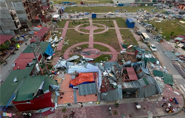 Bai chien truong sau khi voi rong quet qua Bac Ninh hinh anh 2