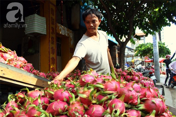 Nhiều chủ hàng thanh long rơi vào cảnh vắng khách trong nhiều ngày.