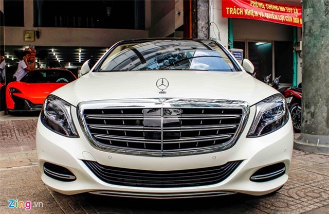 Xe sieu sang Maybach S600 trang mo do mam o Sai Gon hinh anh 1