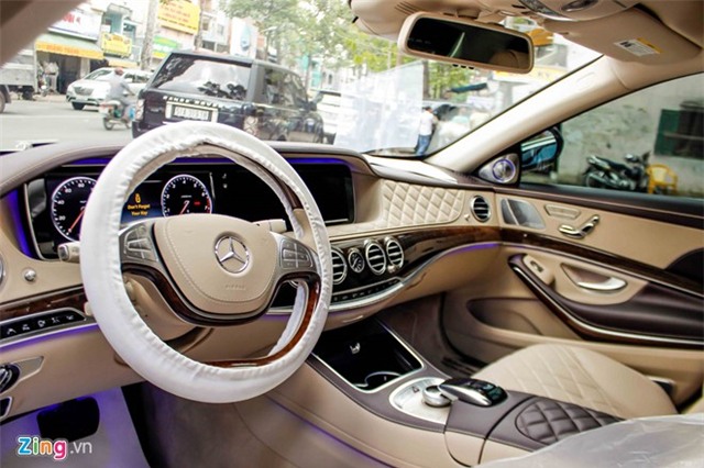 Xe sieu sang Maybach S600 trang mo do mam o Sai Gon hinh anh 10