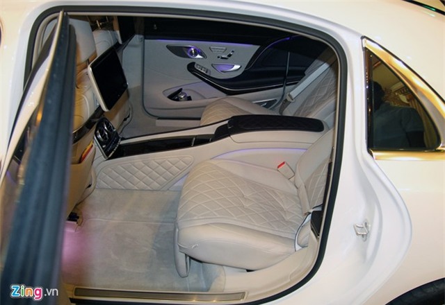 Xe sieu sang Maybach S600 trang mo do mam o Sai Gon hinh anh 11