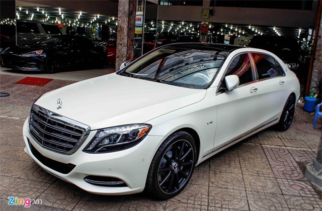 Xe sieu sang Maybach S600 trang mo do mam o Sai Gon hinh anh 2