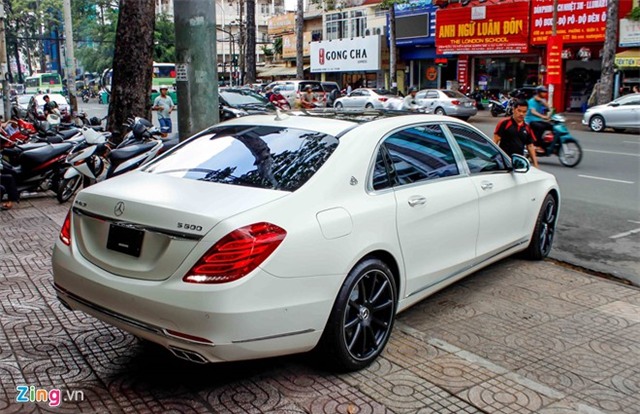 Xe sieu sang Maybach S600 trang mo do mam o Sai Gon hinh anh 4