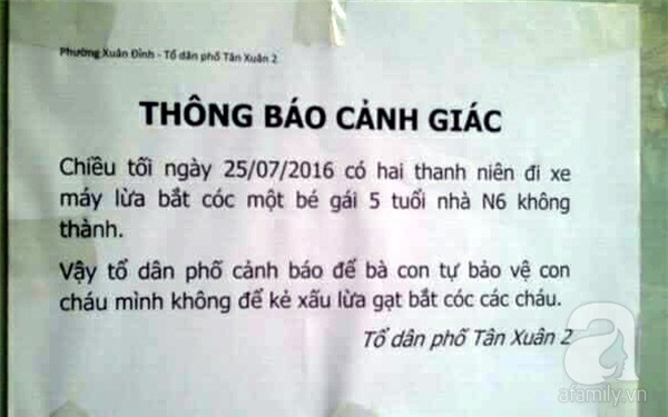 Hà Nội: Cháu bé 5 tuổi khóc lóc, hoảng sợ kể chuyện bị bắt cóc hụt - Ảnh 1.