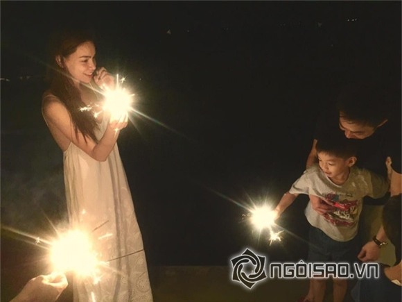 Hà Hồ  và Cường Đô la tái hợp trong dịp sinh nhật con trai 0