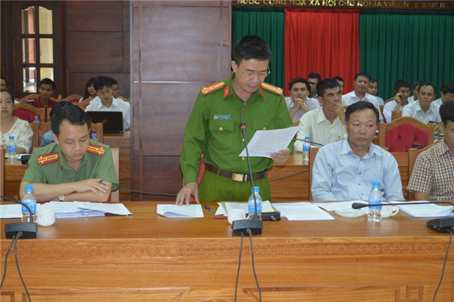  Đại tá Phạm Minh Thắng thông báo kết quả xác minh vụ việc 