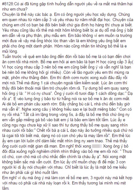 Câu chuyện được đăng tải khiến cư dân mạng thích thú. (Ảnh chụp màn hình)