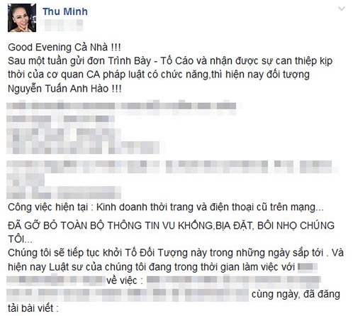 Thu Minh được 'minh oan' sau khi bị 'tố' trốn nợ 2
