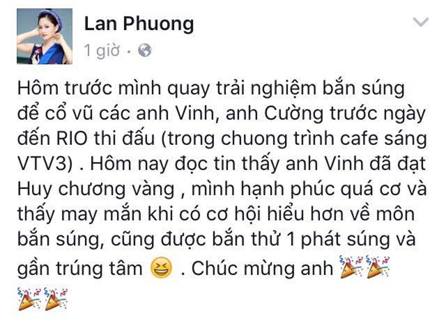 Sao Việt vỡ òa cảm xúc trước chiến thắng của anh Hoàng Xuân Vinh tại Olympic - Ảnh 3.