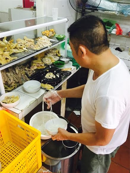 phở gà, bán 500 bát phở, phở gà phố cổ, quán phở ngon, phở gà Hà thành