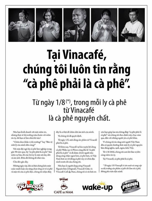 Vinacafé muốn gì với thông điệp kiểu thôi lừa dối? - Ảnh 1.