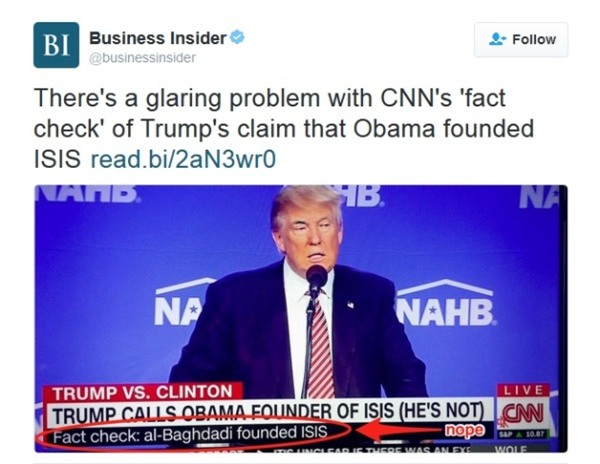 Đài CNN đưa tin sai lệch Trump cáo buộc ông Obama là người sáng lập IS-2