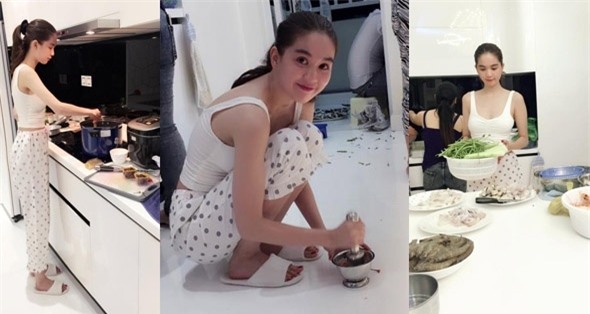 Bỏ lại váy áo trên thảm đỏ, sao Việt đi bưng bê, cọ rửa chén bát.... - Ảnh 13.