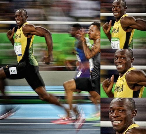Vừa chạy vừa cười và vỗ ngực, Bolt vẫn "vô đối" - 1