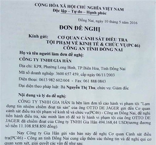 ca sĩ thu minh, lừa đảo, chồng tây, trăm tỷ, công ty Gia Hân, Đồng Nai, tố cáo