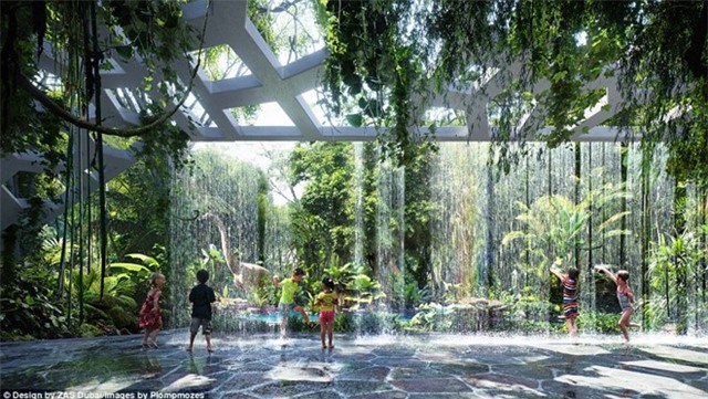 Dubai xây khách sạn đầu tiên trên thế giới có rừng - Ảnh 1.
