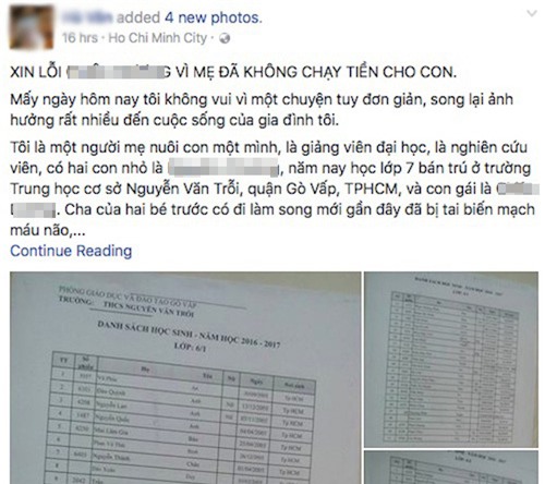 vu phu huynh to truong thcs: loi phan tran cua hieu truong hinh anh 1