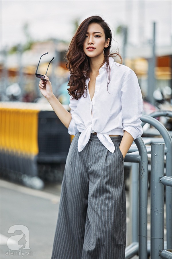thời trang quần culottes